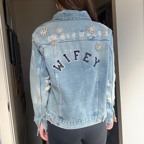 Chosen by KYHA original “WIFEY” bridal jacket, size M. NWOT. - Picture 6 of 6